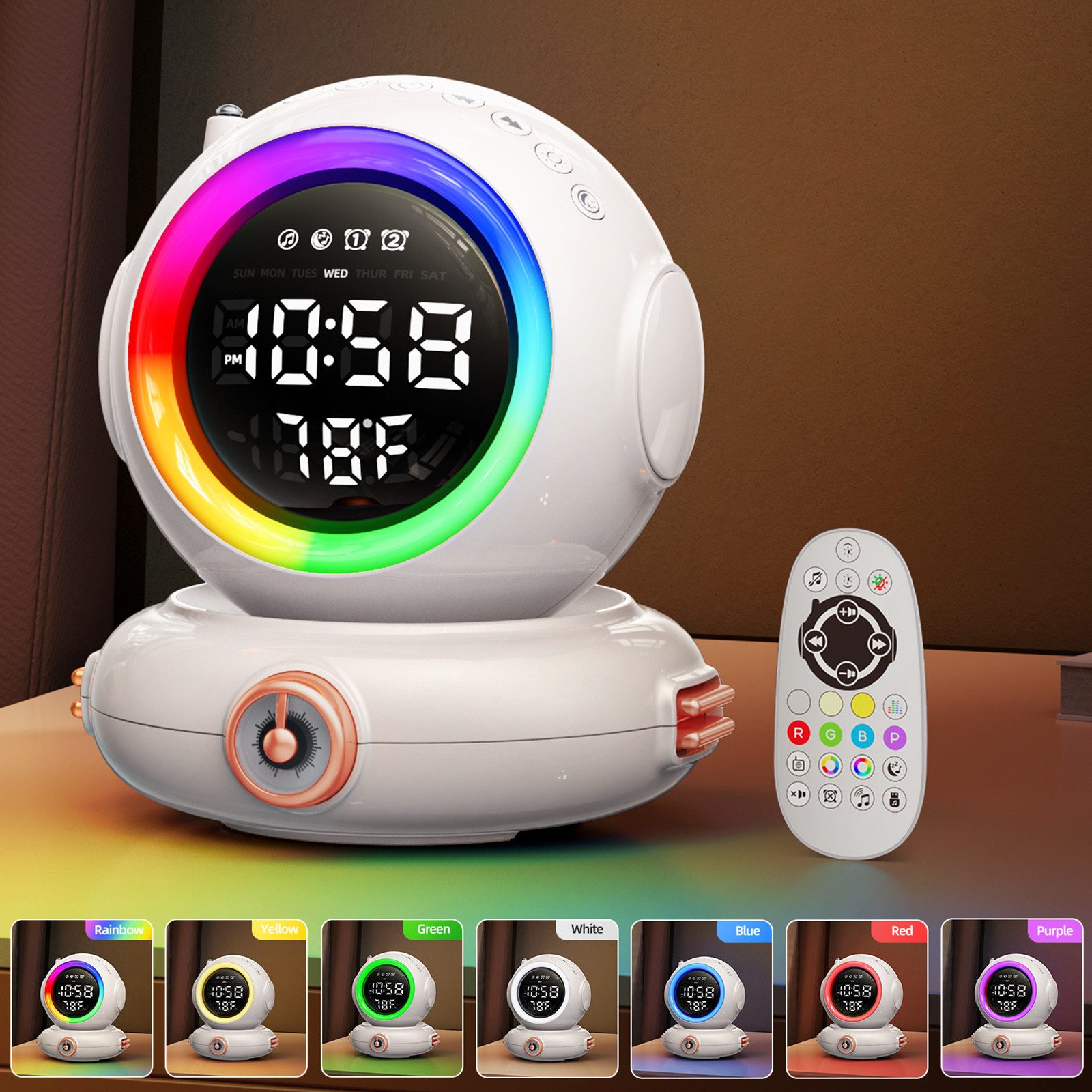 Qualra Wecker Lichtwecker Tageslichtwecker Sonnenaufgang Sonnenuntergang Si günstig online kaufen