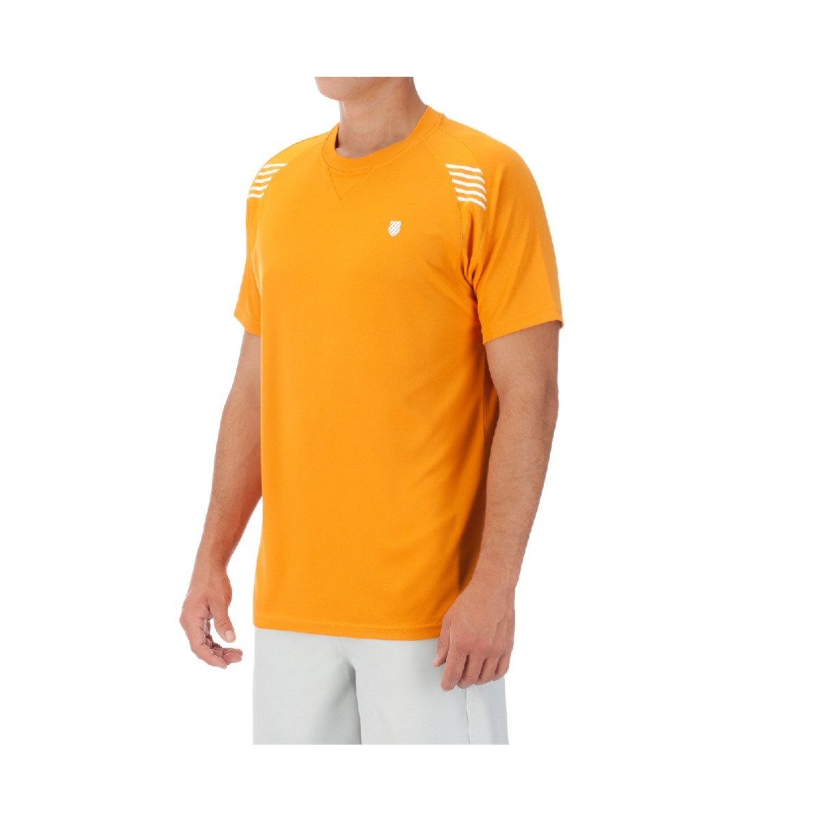 K-Swiss Performance T-Shirt BB Crew orange Herren (Größe S)