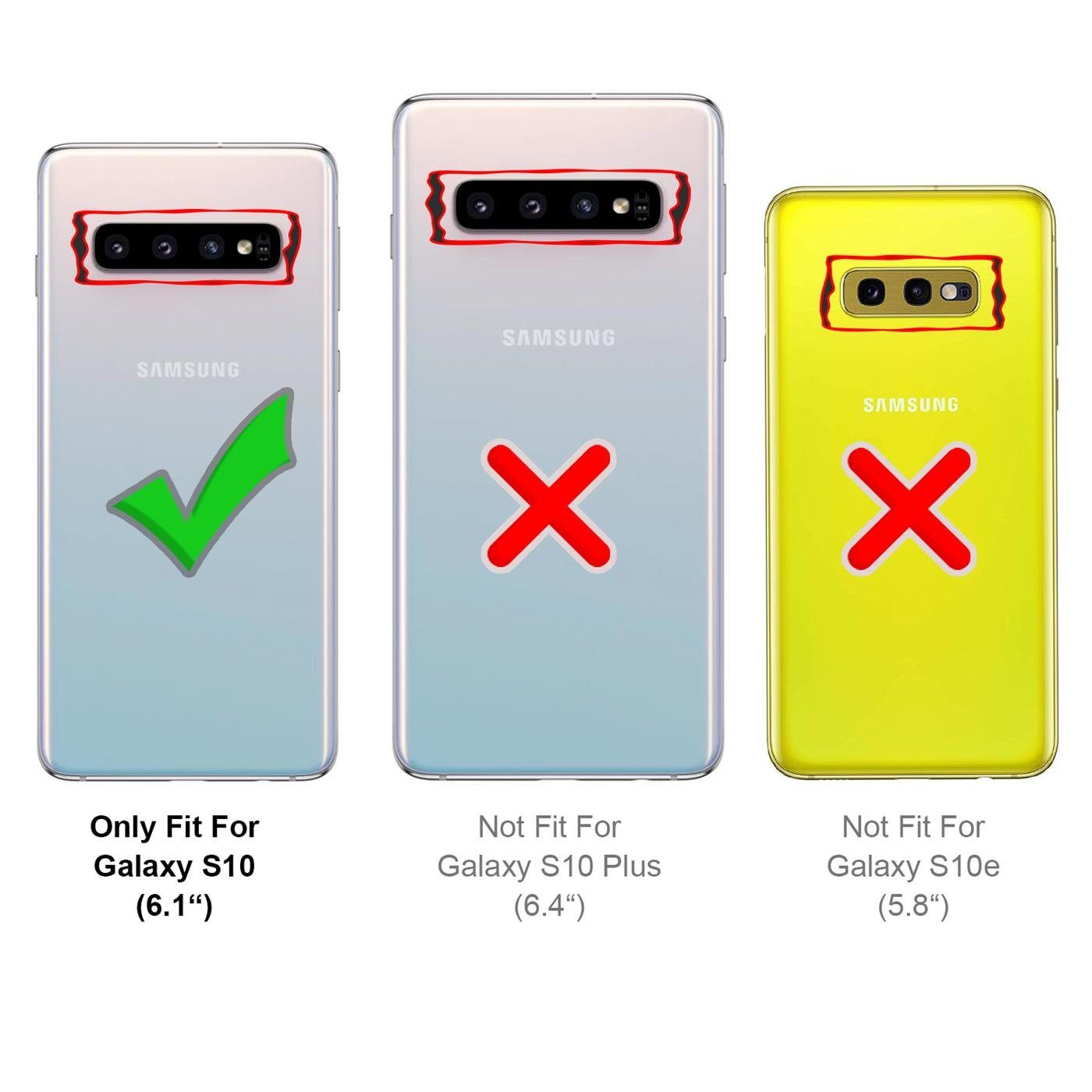CoolGadget Handyhülle Armor Shield Case für Samsung Galaxy S10 6,1 Zoll, Outdoor Cover mit Magnet Ringhalterung Handy Hülle für Samsung S10 – Bild 3 von 5