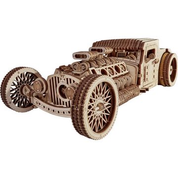 Wood Trick 3D-Puzzle Hot Rod Bausatz, Puzzleteile