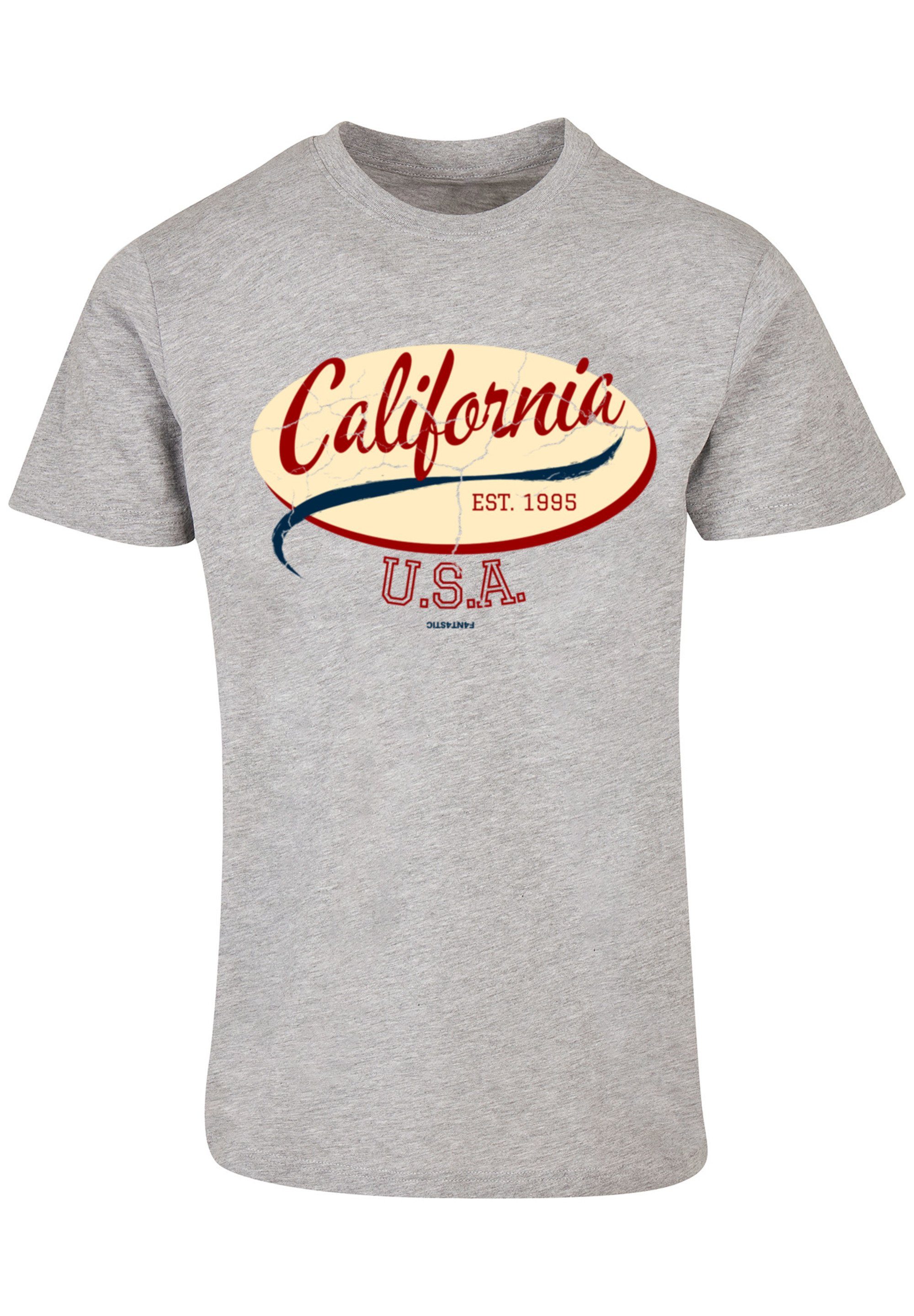 T-Shirt grey F4NT4STIC heather UNISEX California TEE