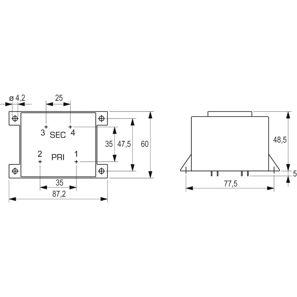 Block BLOCK VCM 36/1/24 Printtransformator 1 x 230 V 1 x 24 V/AC 36 VA 1.5 A Trafo
