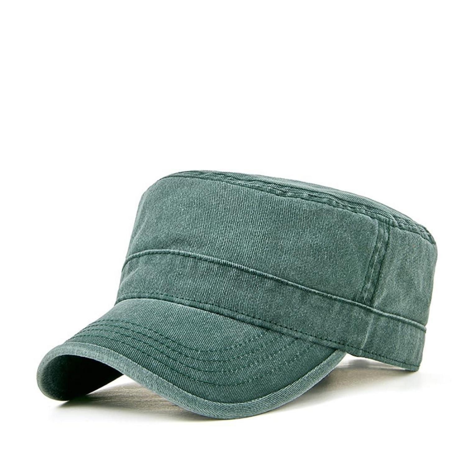 LuxusKollektion Army Cap Basecap Herren Damen Army Denim Baumwolle Sonnenschutz M 1 Dunkelgrün