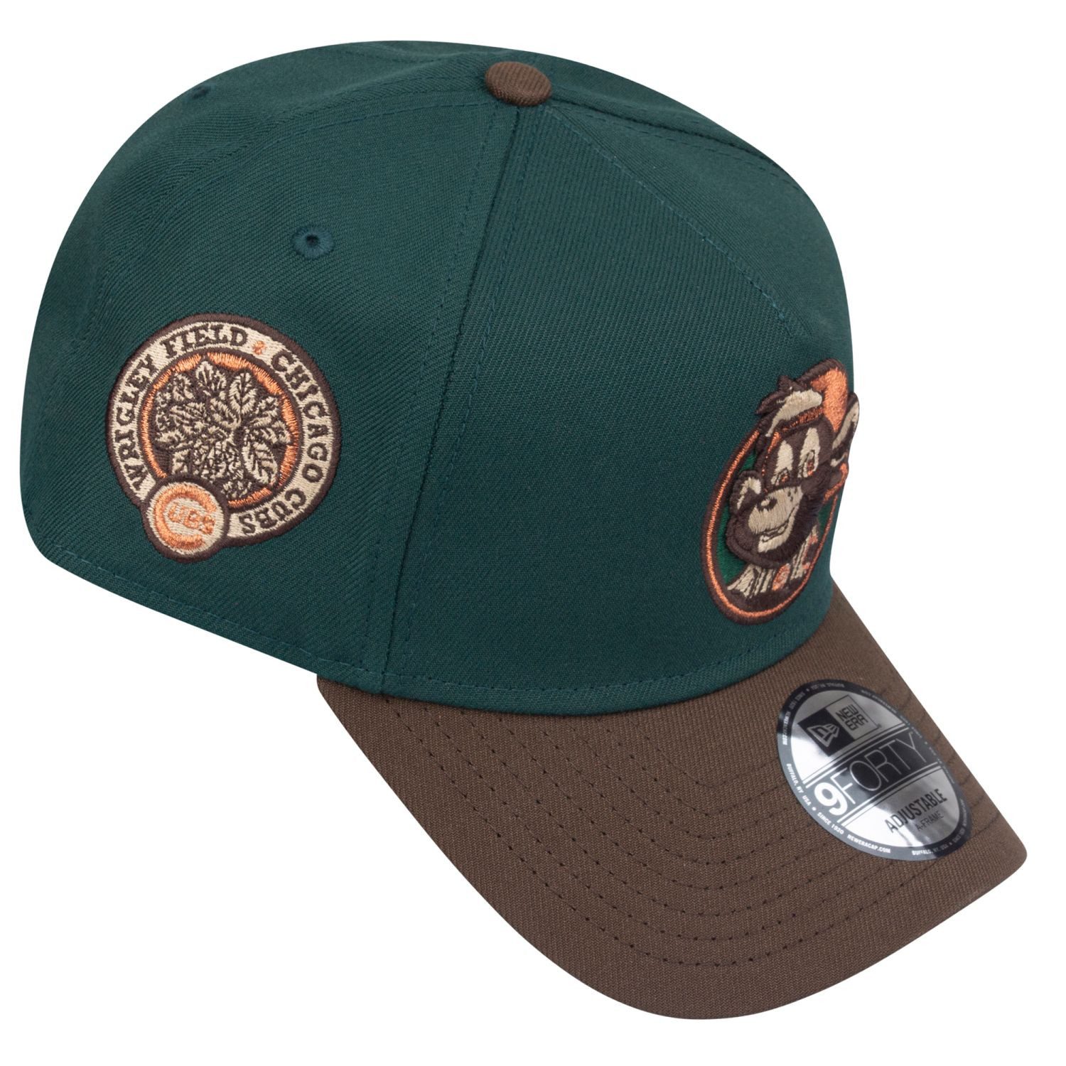 New Era Trucker Cap 9Forty AFrame Chicago Cubs forest walnut