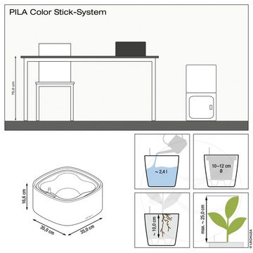 Lechuza® Pflanzkübel Lechuza Pflanzschale Pila Color Stick lichtgrau Kunststoff
