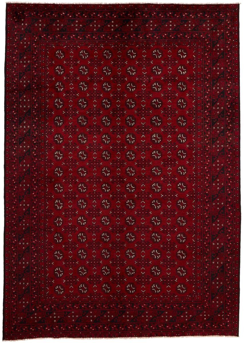 Orientteppich Afghan Akhche 203x292 Handgeknüpfter Orientteppich, Nain Trading, rechteckig, Höhe: 6 mm