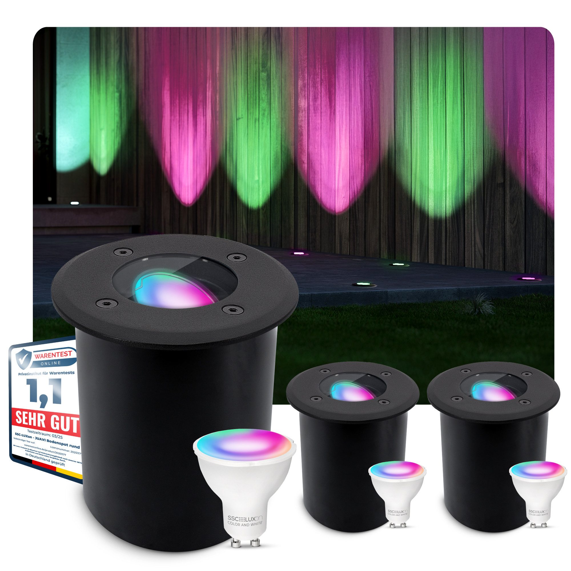 SSC-LUXon LED Gartenstrahler JUAVI Bodeneinbauleuchte IP67 günstig online kaufen