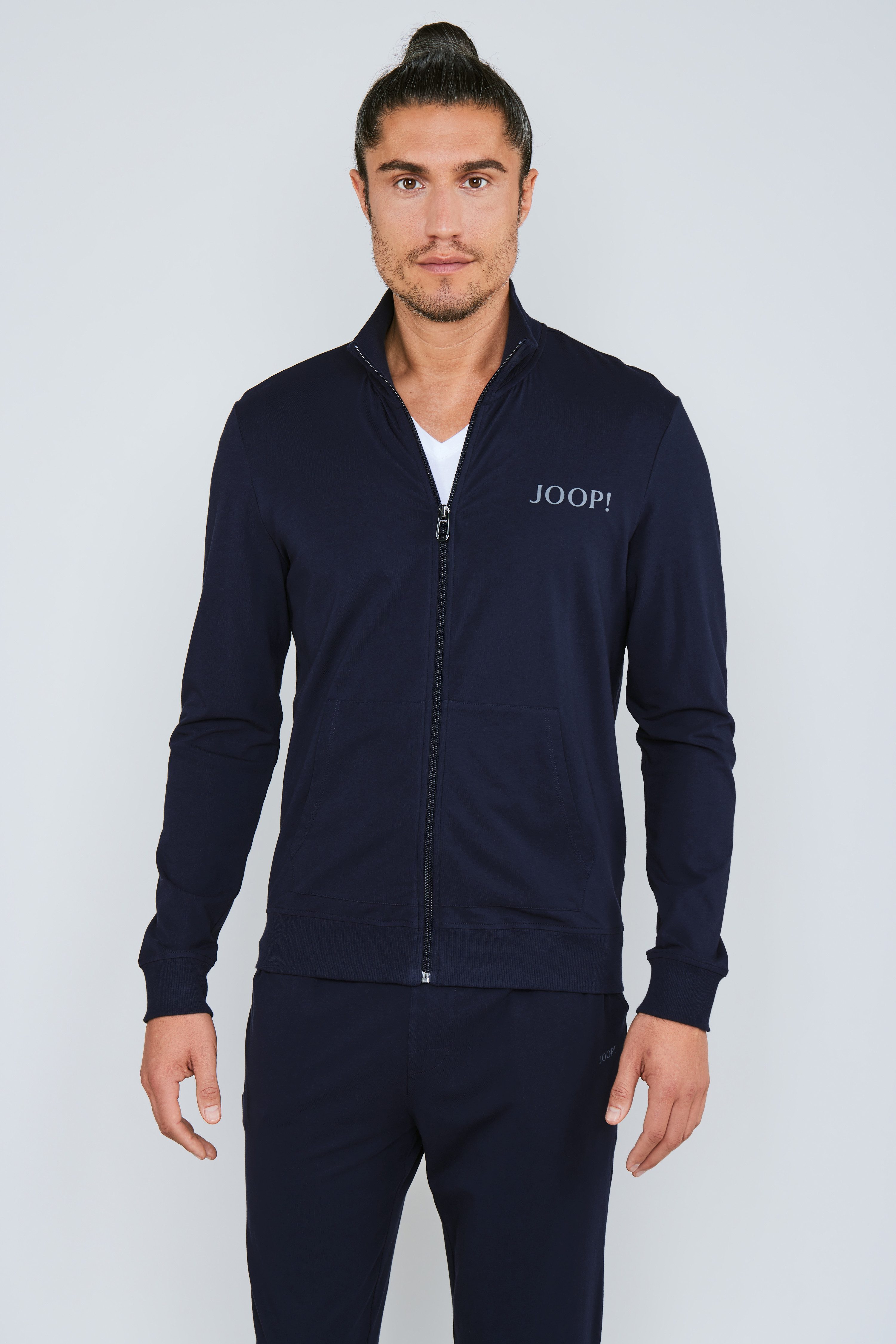 JOOP! Sweatjacke Comfort Stehkragen, Regular Fit, geteilte Kängurutaschen, günstig online kaufen