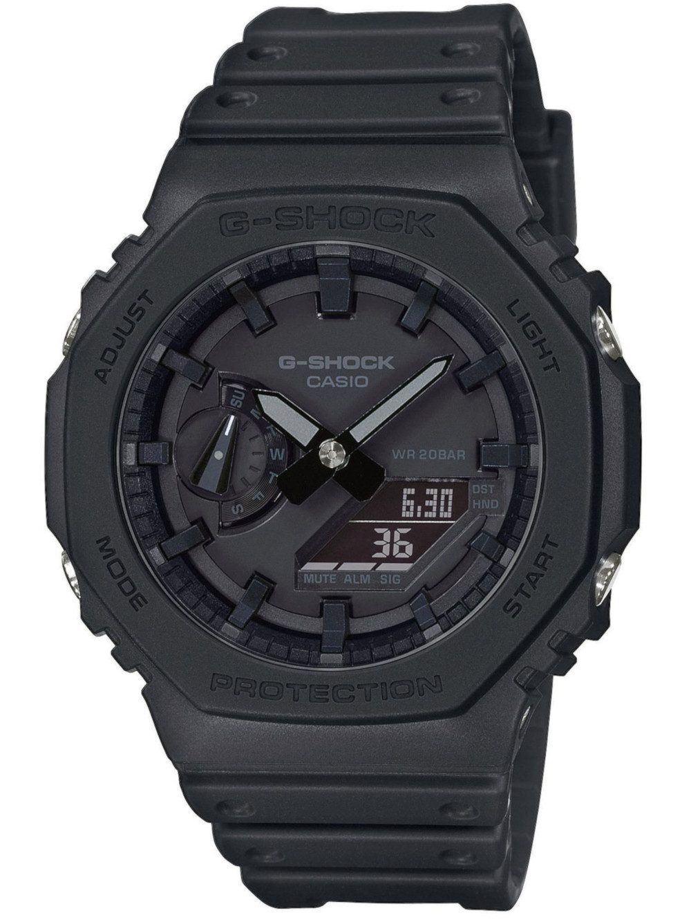 CASIO Quarzuhr Casio GA-2100-1A1ER G-Shock Herrenuhr 45mm 20ATM Casio GA-2100-1A1ER G-Shock Herrenuhr 45mm 20ATM