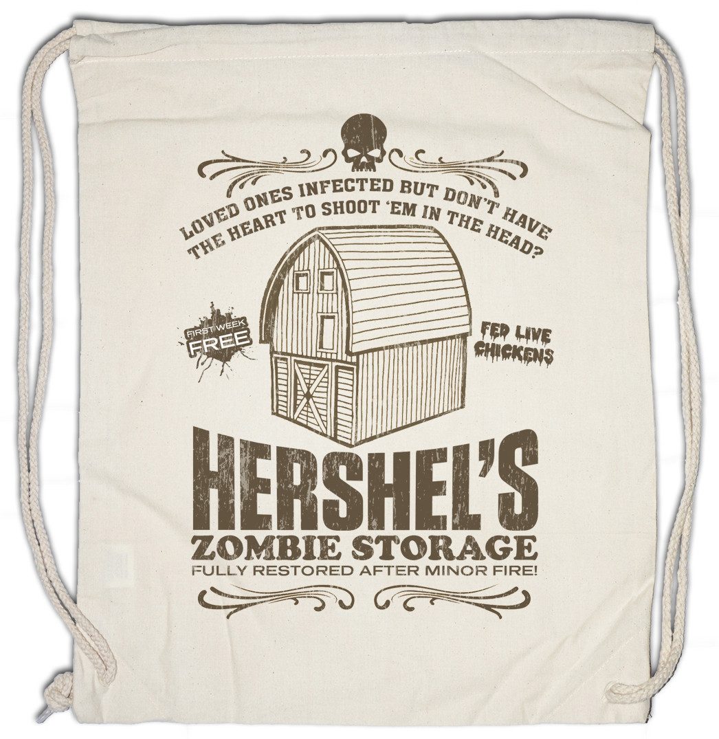 Turnbeutel Hershel's Zombie Storage Turnbeutel Negan Walking Lucille Bat Quote