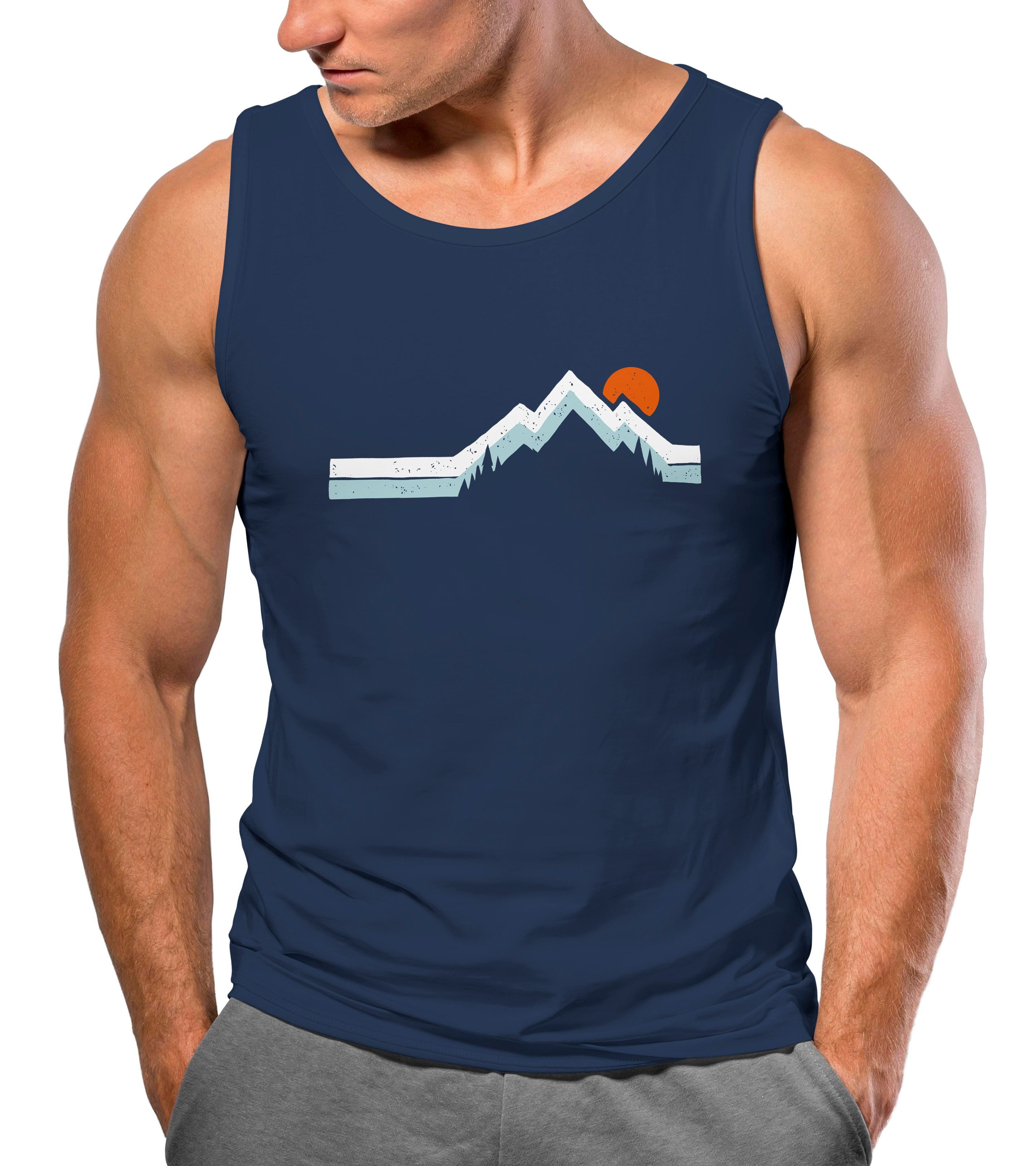 Neverless Tanktop Herren Tank-Top Berg Wandern günstig online kaufen