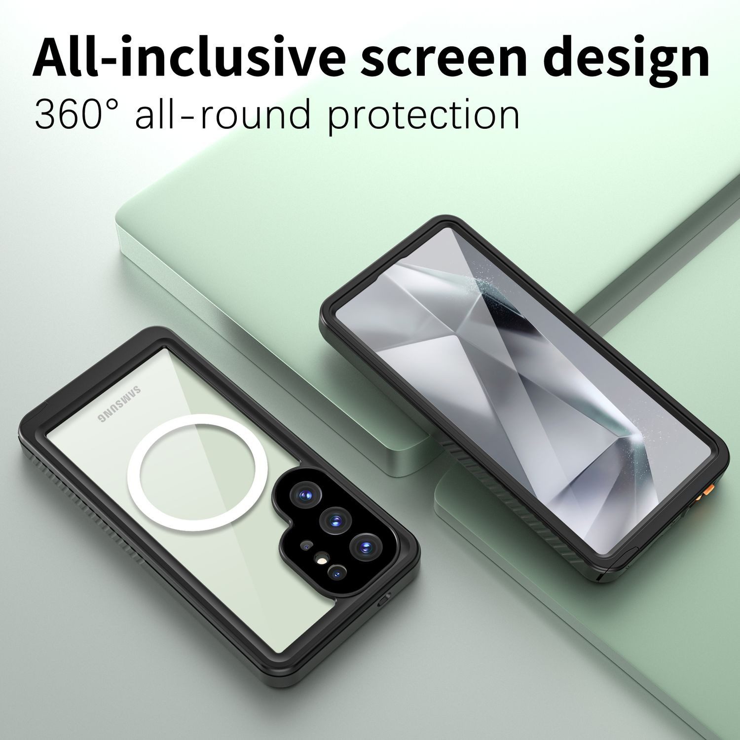 Wigento Handyhülle MagSafe für Samsung Galaxy S25 Ultra Wasserdichte Rundum Schutz, IP68 Wasserdichte MagSafe Schutzhülle – Bild 5 von 5