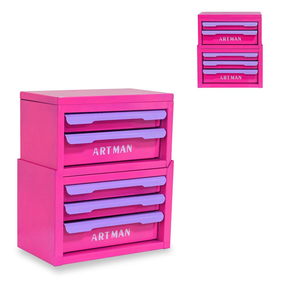 BBWL Make-Up Organizer 5 Schubladen Kosmetik Aufbewahrung Metall Schminktisch Organizer, Make-up Organizer Schubladenbox stapelbar platzsparend