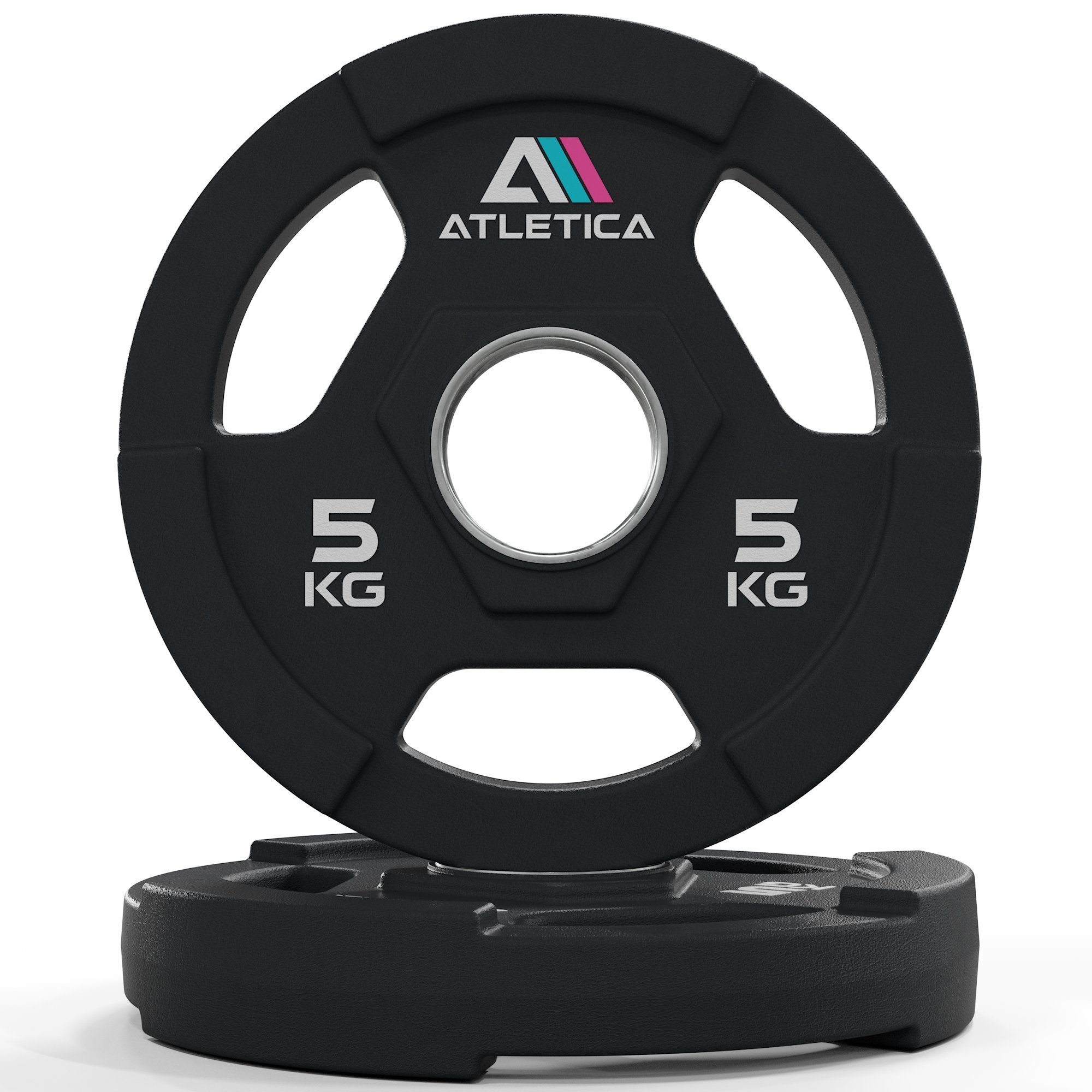 ATLETICA Hantelscheiben 3H Gripper Plates, Paar, 2.5 bis 25kg, 5 kg, (2-tlg)