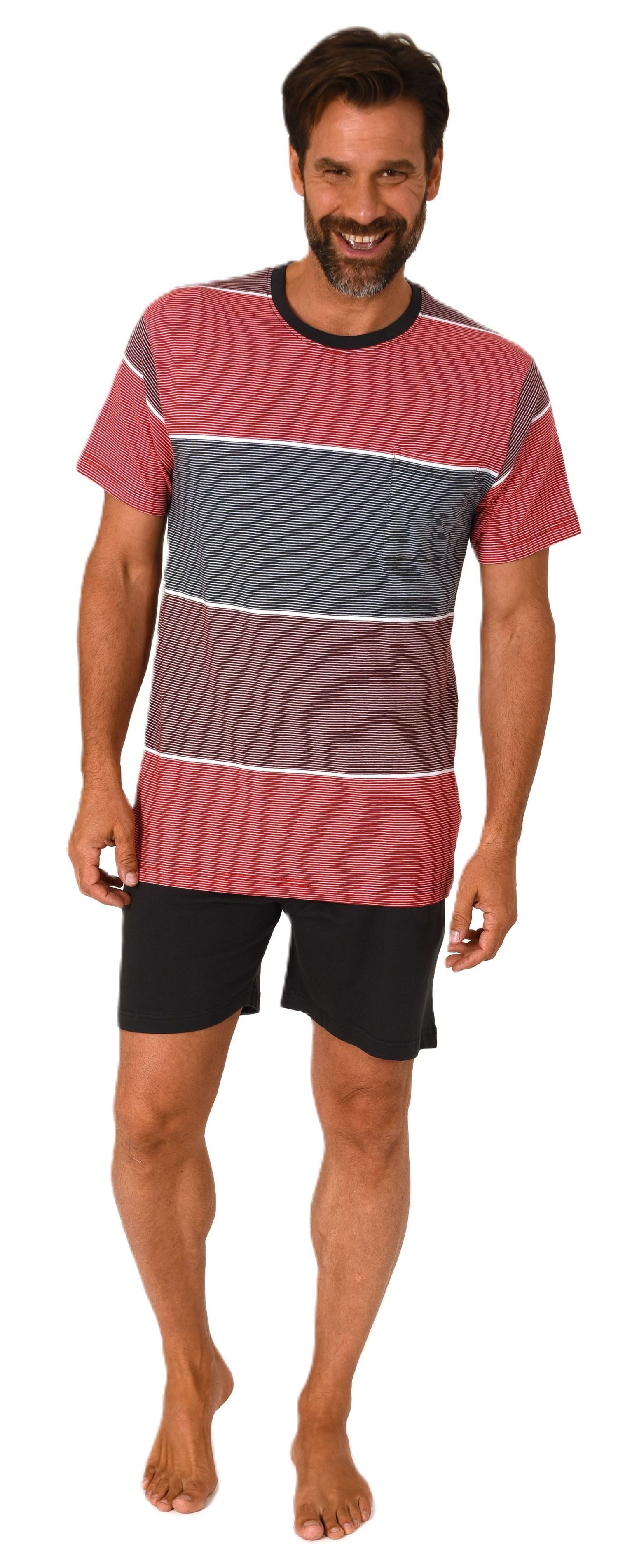 Normann Pyjama Normann Herren Schlafanzug kurzarm günstig online kaufen