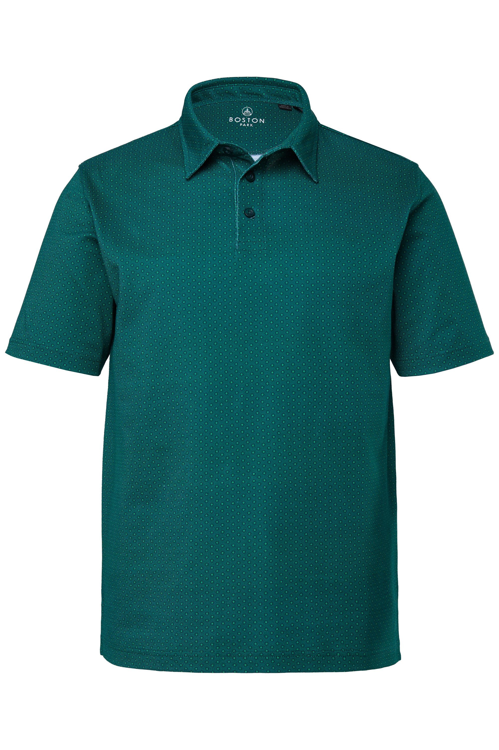 Poloshirt Poloshirt Halbarm Piqué Alloverprint