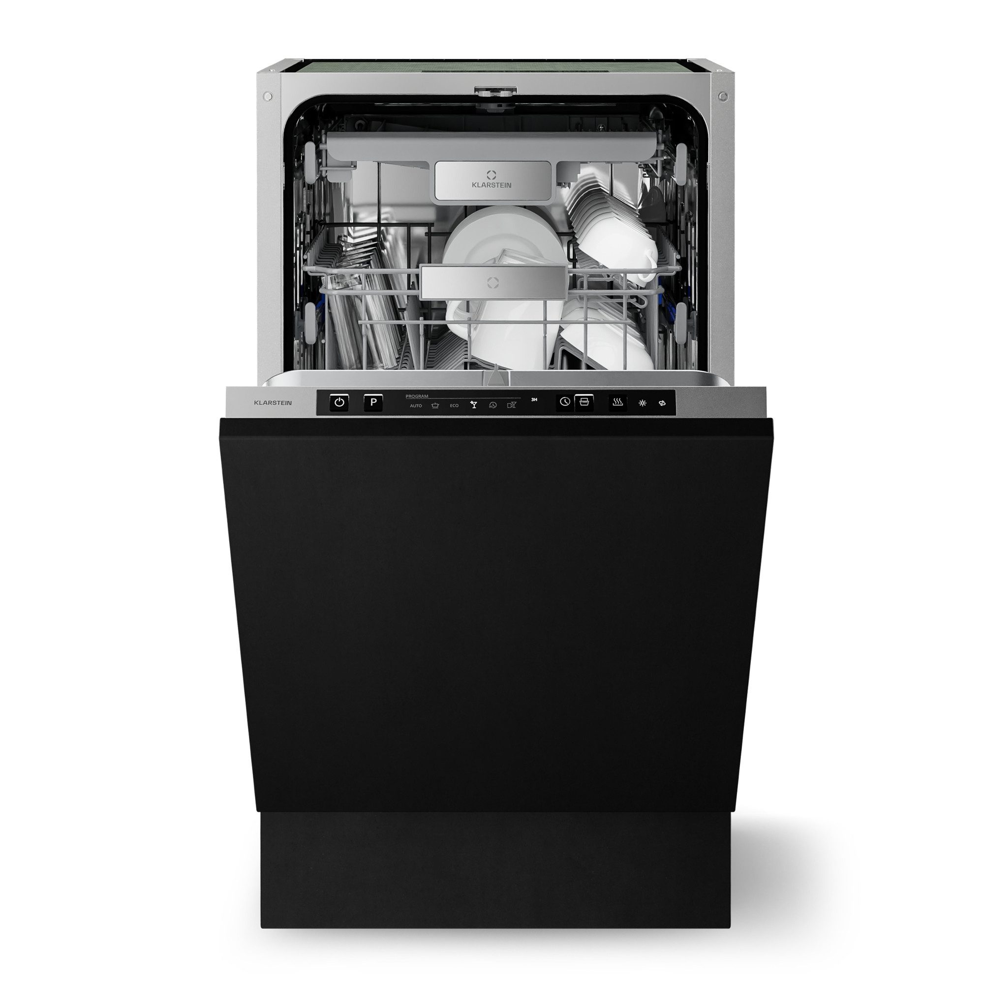 Klarstein Standgeschirrspüler 10047462, 6 l, Spühlmaschine Einbau ECO AquaStop 6 Programme