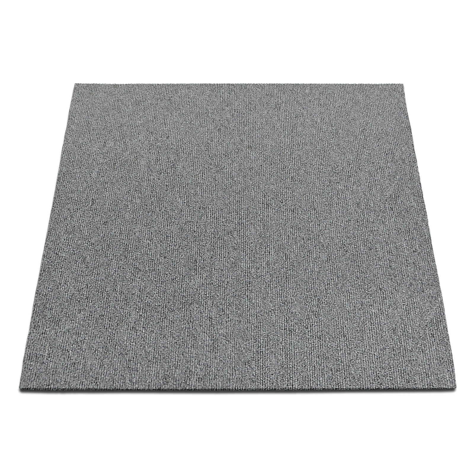 casa pura Teppichfliese Lyonn, Bodenschutz, Erhältlich in 6 Farben, 50 x 50 cm, quadratisch, Höhe: 6 mm, Selbstliegend