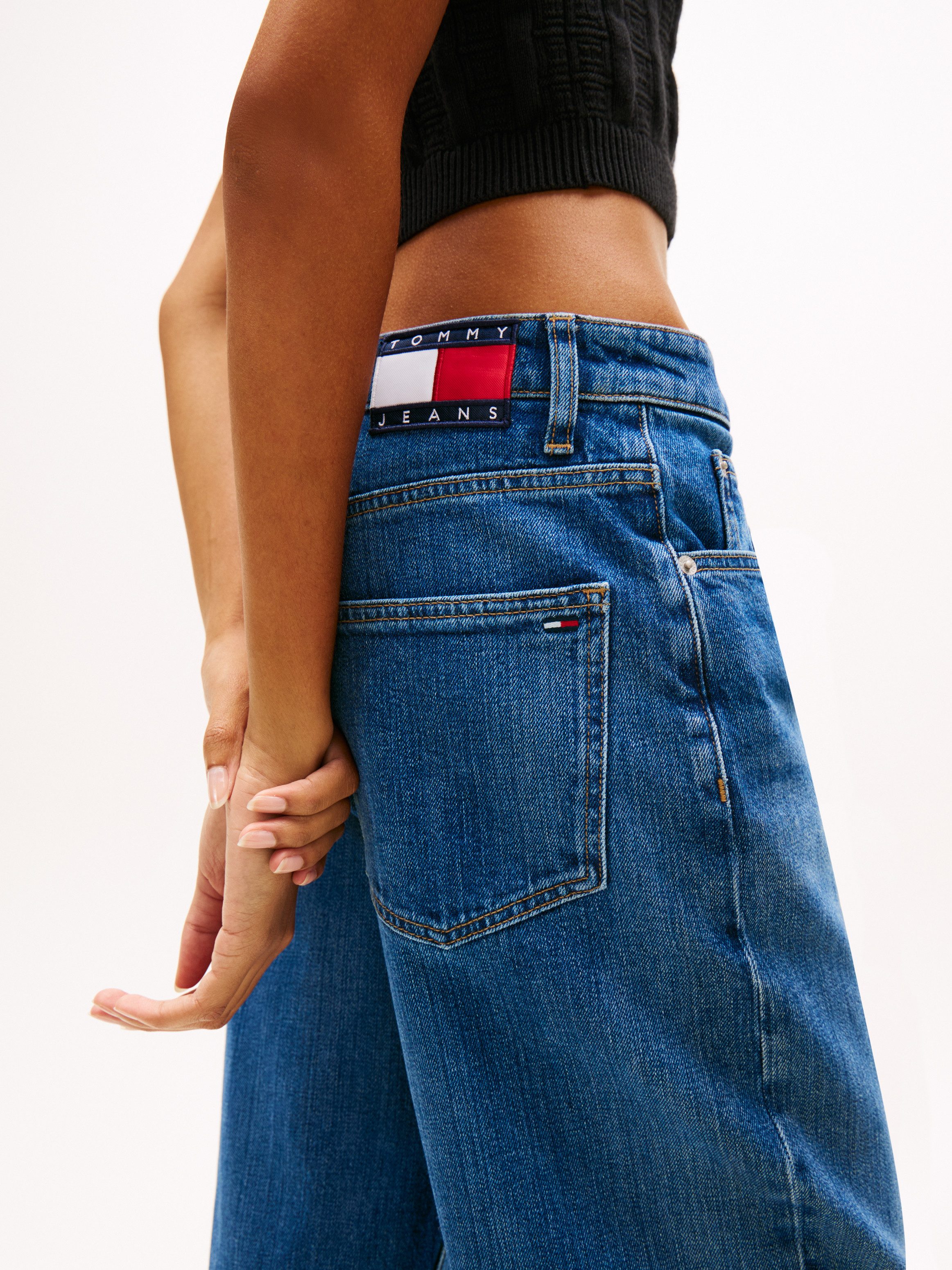 Tommy Jeans Relax-fit-Jeans MIA MR RLXD STR in blauer Waschung, mit Hammers günstig online kaufen