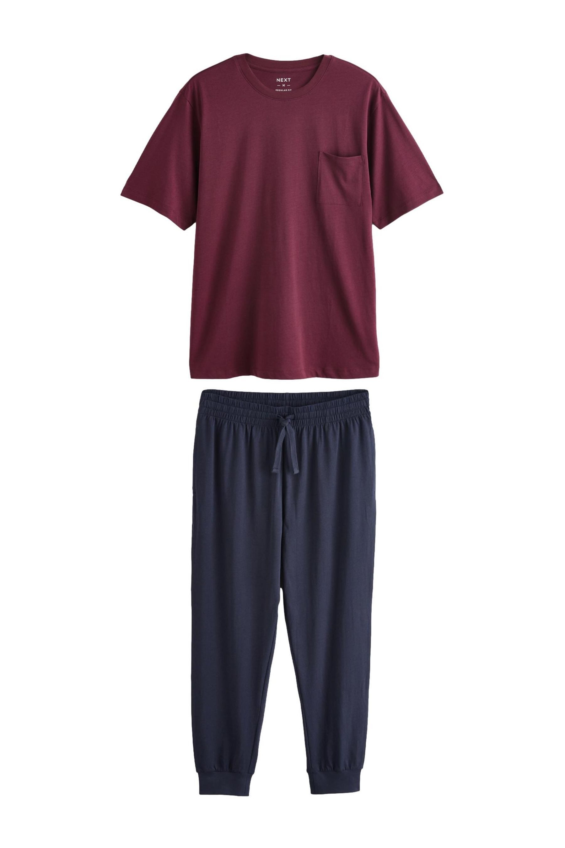 Pyjama Kurzärmeliges Jersey-Schlafanzug