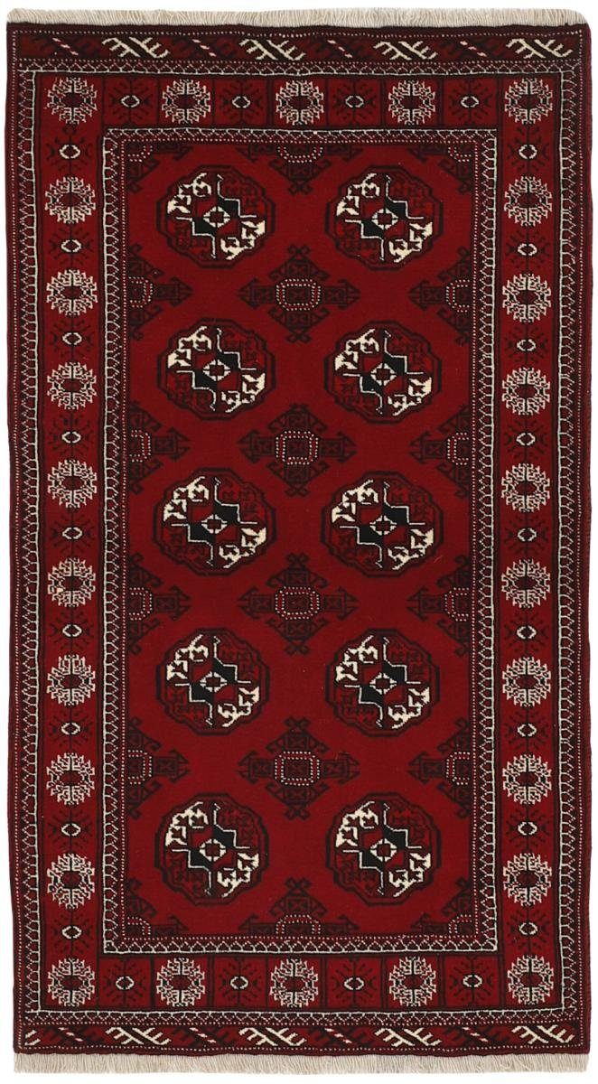 Orientteppich Turkaman 96x164 Handgeknüpfter Orientteppich / Perserteppich, Nain Trading, rechteckig, Höhe: 6 mm