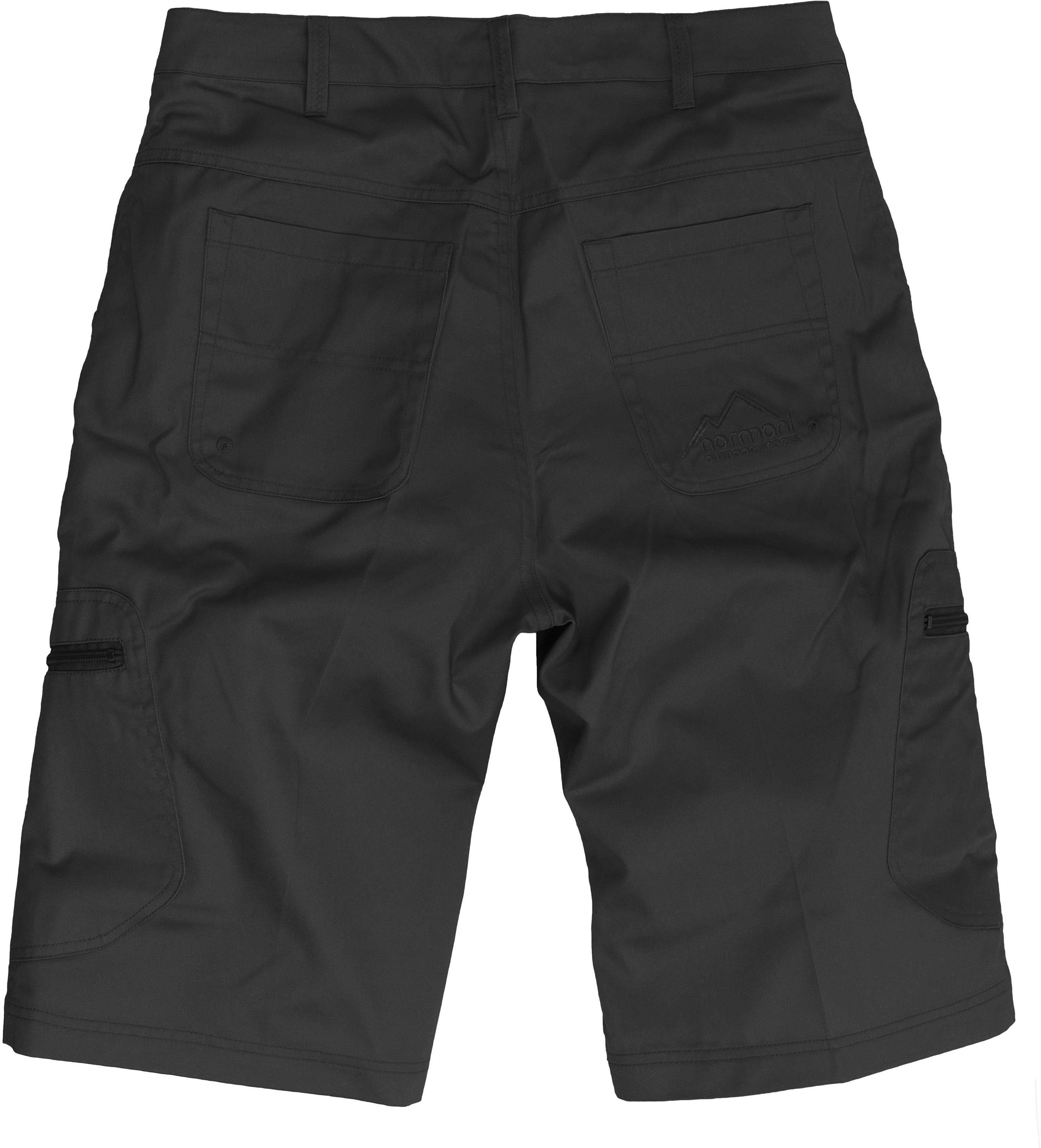 normani Bermudas Herren Shorts UV-Schutz Sonnenschutzfaktor Valley Sommershorts Schwarz 50+ mit BDU mit