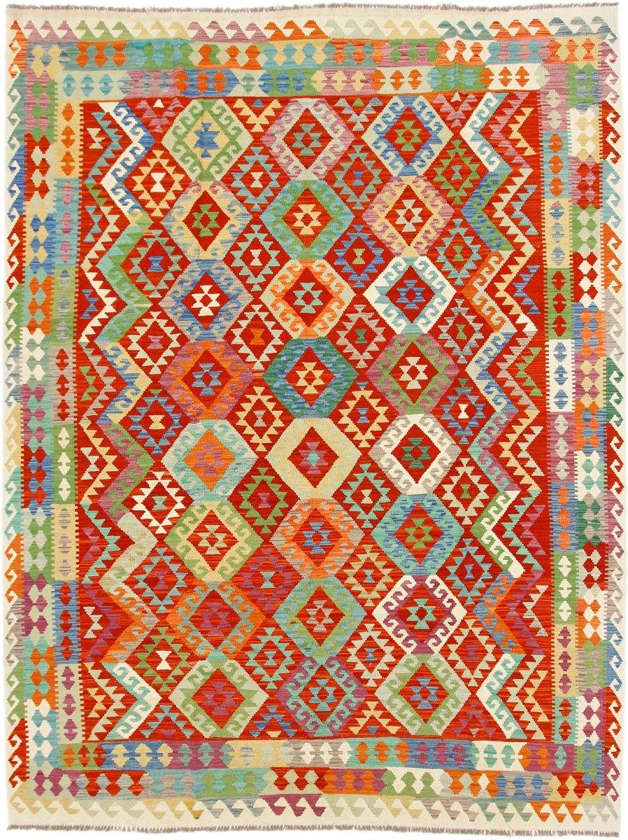Orientteppich Kelim Afghan 262x339 Handgewebter Orientteppich, Nain Trading, rechteckig, Höhe: 3 mm