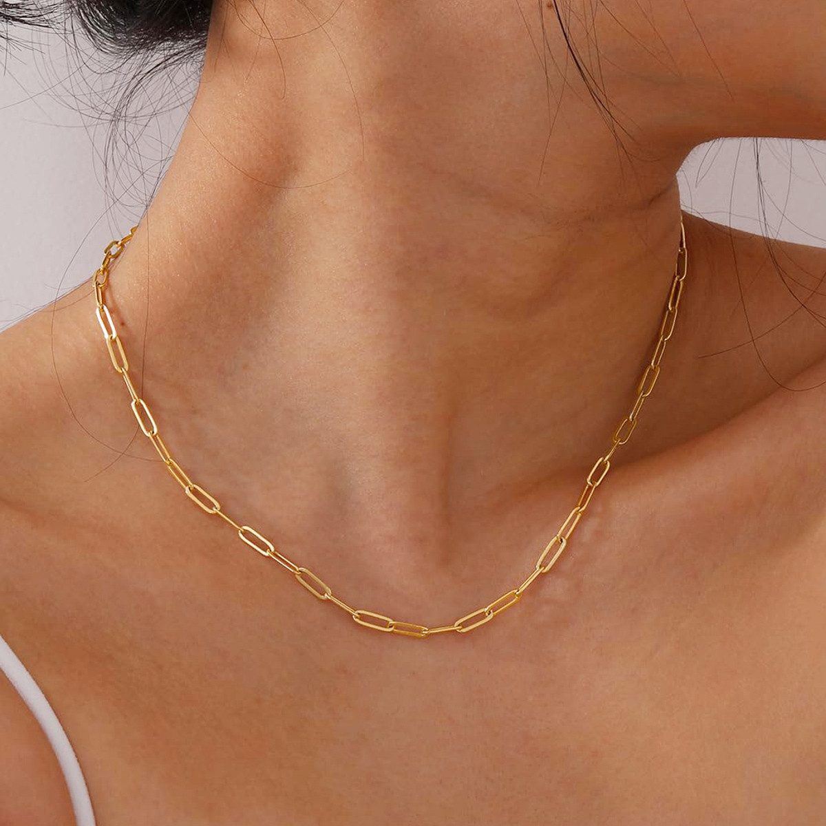 KARMA Edelstahlkette Halskette Gold Edelstahl Damen günstig online kaufen