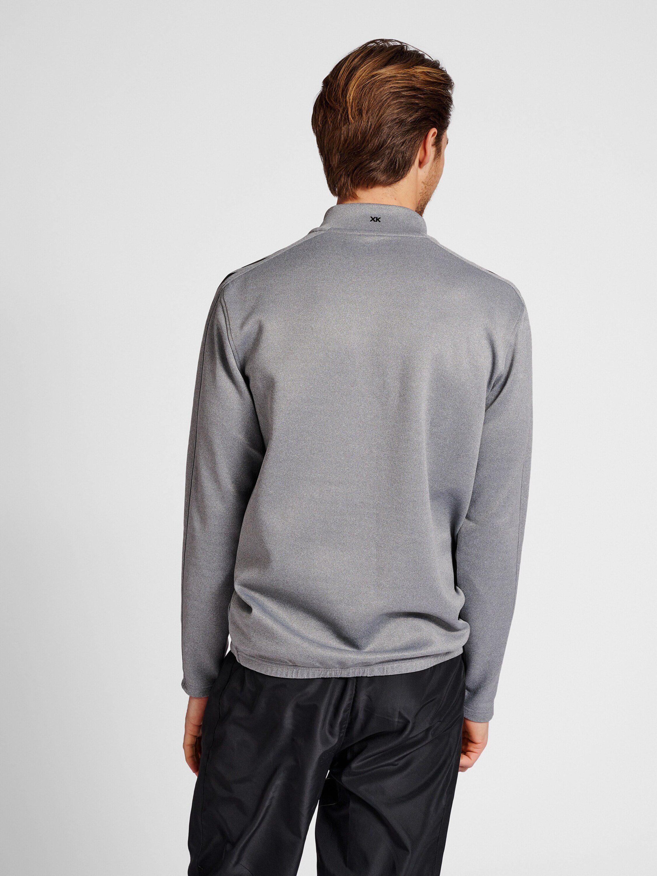 Sweatshirt Details grau (1-tlg) hummel Plain/ohne