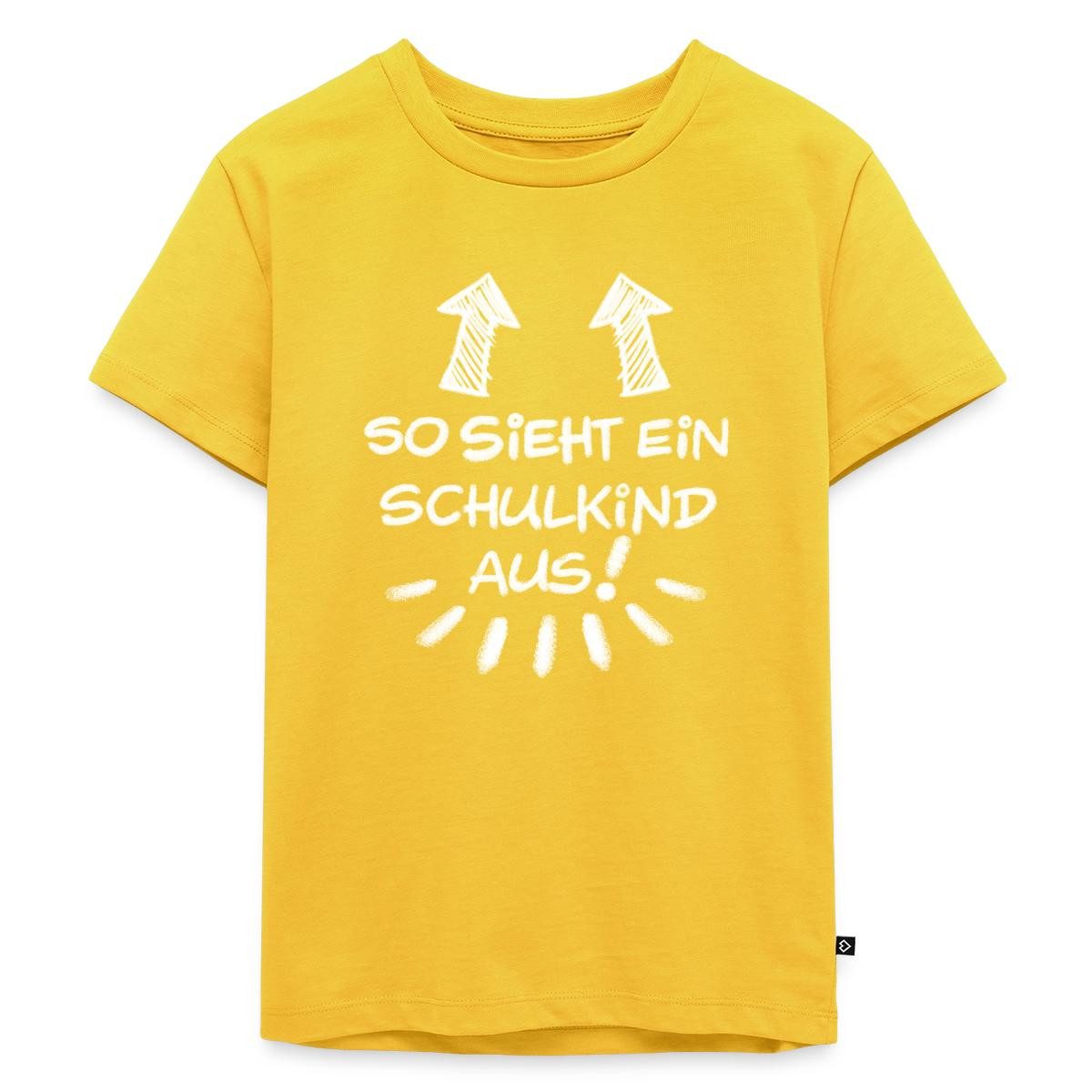 T-Shirt Einschulung So Sieht Ein Schulkind Aus Kinder Premium T-Shirt