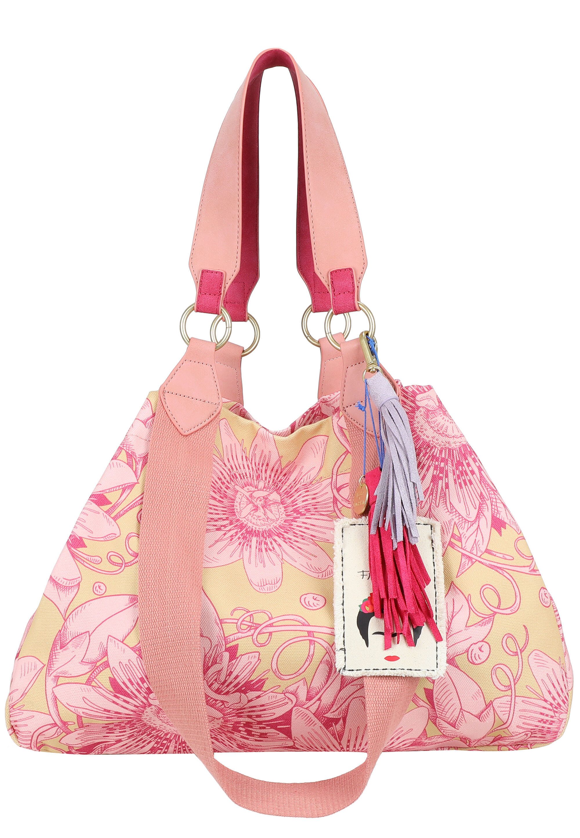 Fritzi aus Preußen Shopper Fritzi x Frida Kahlo, mit Blumenprint