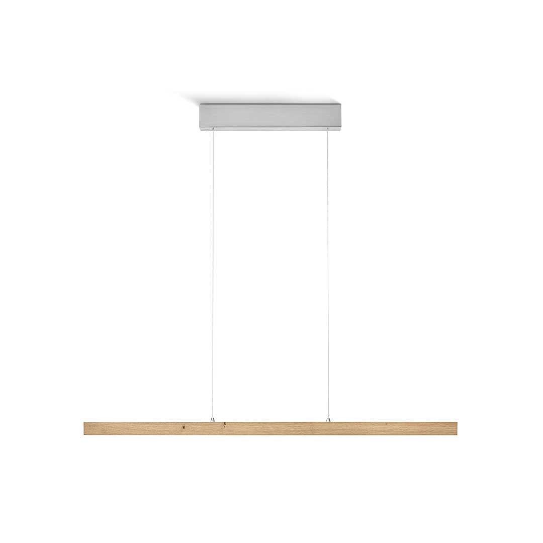 HerzBlut LED-Hängeleuchte Laurent mit Gestensteuerung, Alu LED-Leiste Acryl satiniert