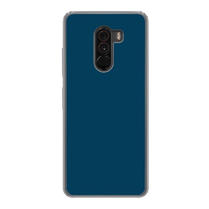 MuchoWow Handyhülle Indigo - Palette - Gestaltung Phone Case Handyhülle Xiaomi Pocophone F1 Silikon Schutzhülle