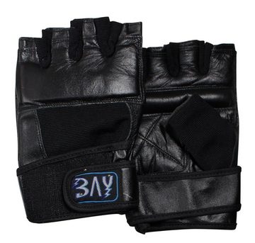 BAY-Sports Sandsackhandschuhe Orbit Boxhandschuhe Sandsack Boxsack Handschutz schwarz, Leder, sehr robust, S - XL
