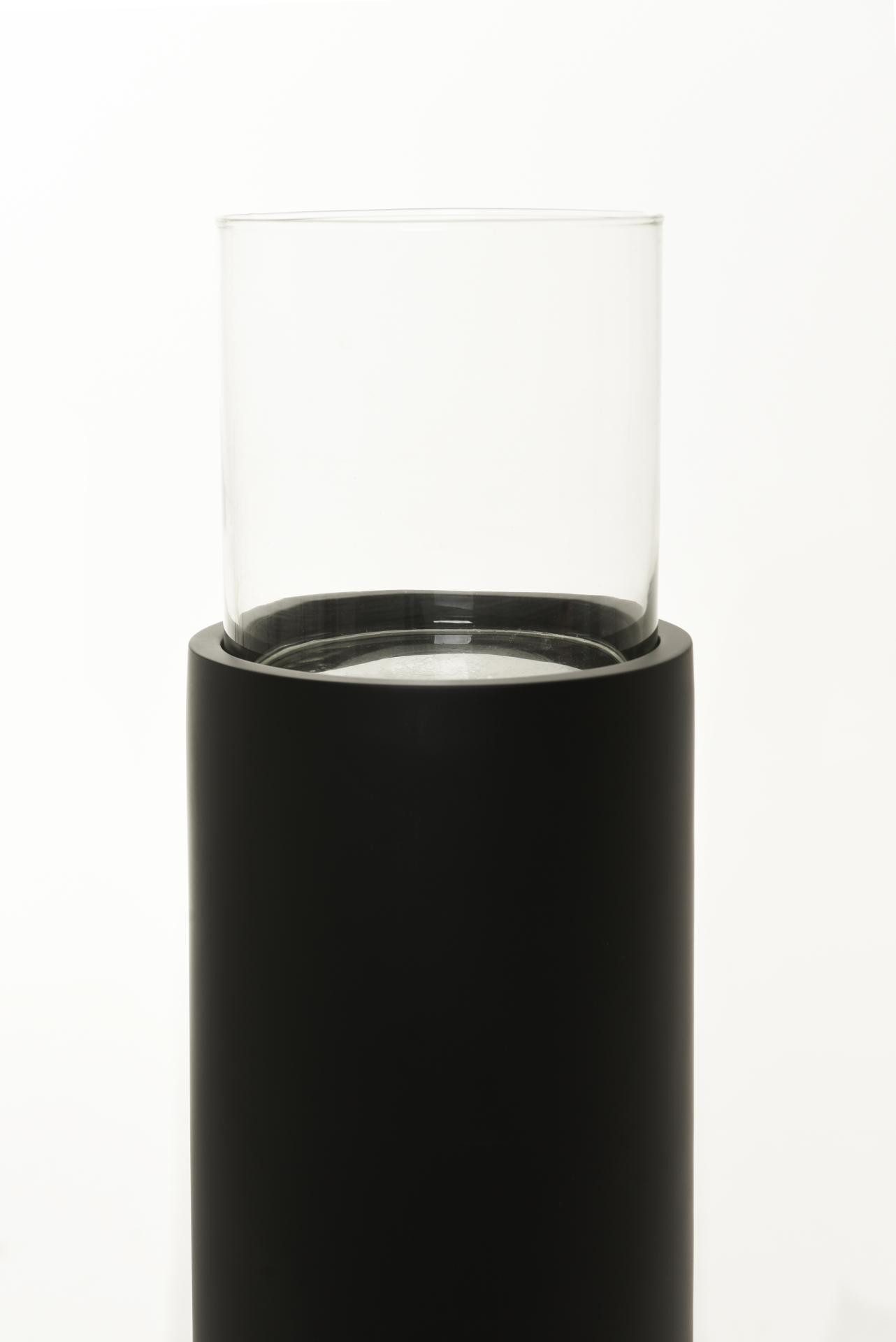 VIVANNO Bodenwindlicht Fiberglas CANDIRO Rund - Schwarz Matt (1 St), 21x80 günstig online kaufen