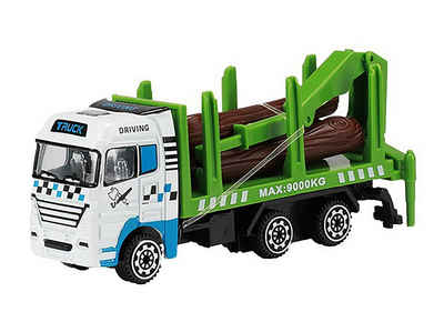 Toi-Toys Modellauto LASTWAGEN Modell LKW Truck Auto Spielzeug 17 (Holztransporter), Geschenk Kinder Spielzeugauto Spielzeug