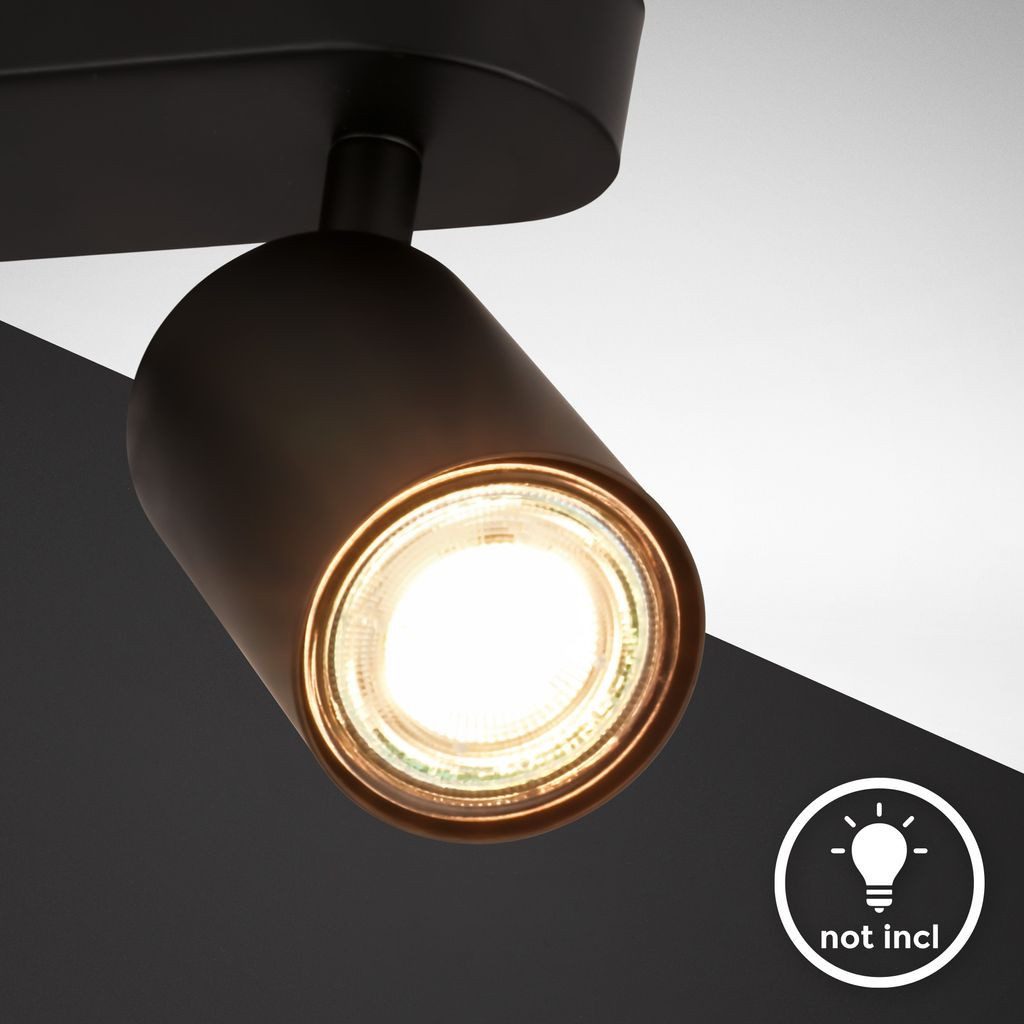 B.K.Licht LED Deckenspot LED Deckenlampe 39cm 3-flammig Spots schwenkbar - BKL1579, ohne Leuchtmittel, 2700K - Extra-Warmweiß, Schwenkbar, GU10 Fassung
