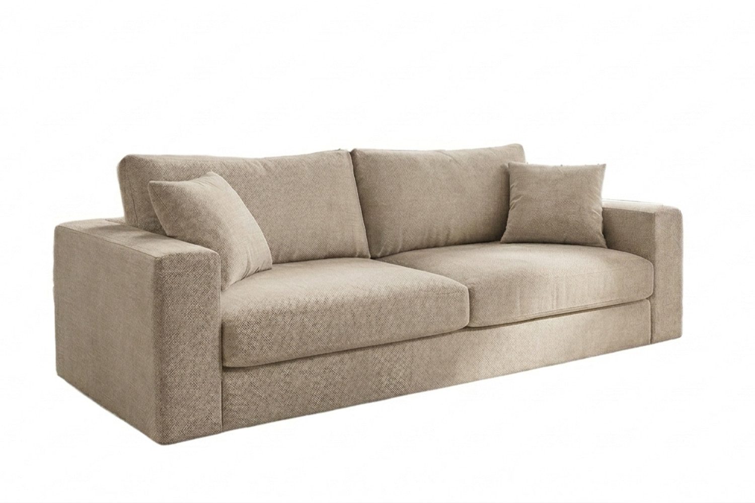 KAWOLA 3-Sitzer AMINA Stoff Couch - Gemütlichkeit - Wohnzimmer Sofa - 3 Sitzer, Modernes Sofa für Drei, hochwertiger Bezug, toller Sitzkomfort