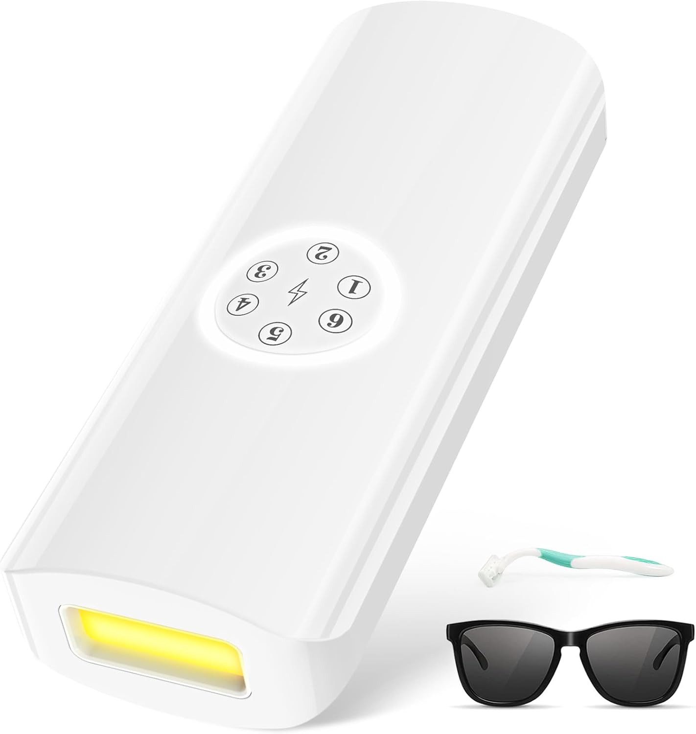 Vivitar IPL-Haarentferner Pulslicht Epilierer Laser Epilierer für Frauen und Männer, schmerzfreie dauerhafte Haarentfernung, für Gesicht, Arme, Beine, Achseln, Bikini, 6 Leistungsstufen