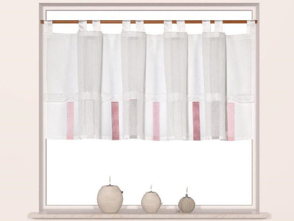 Clever-Kauf-24 Scheibengardine Design Ösen Scheibengardine 2221 günstig online kaufen