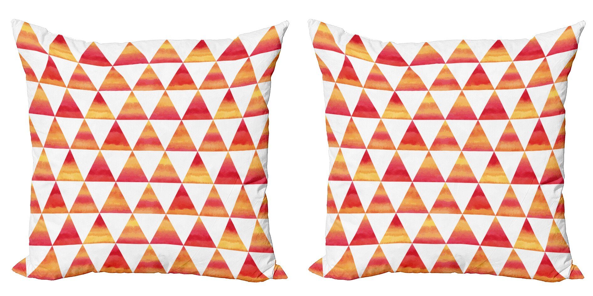 Kissenbezüge Modern Accent Doppelseitiger Digitaldruck, Abakuhaus (2 Stück), Abstrakt Dreieck geometrische Kunst