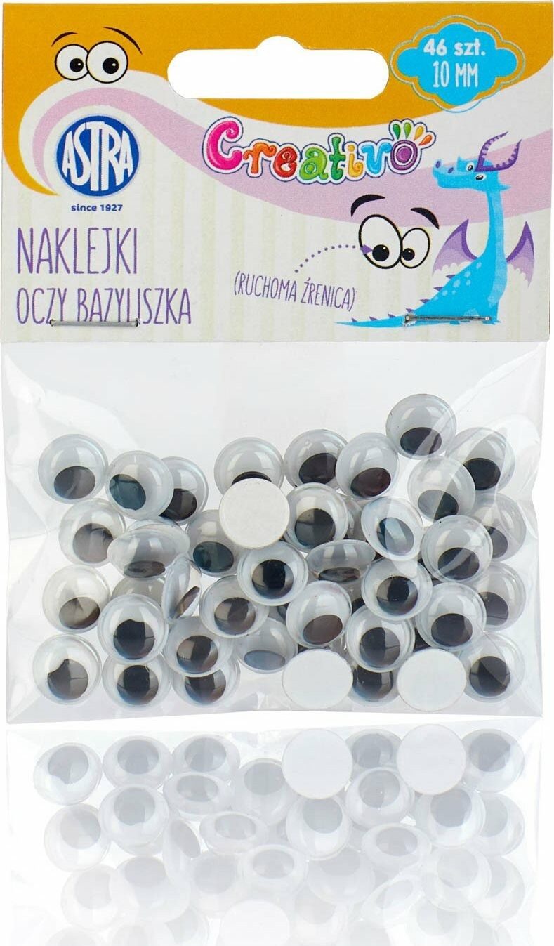 ASTRA Aufkleber ASTRA CREATIVO Selbstklebende Augen 10mm Basilisk