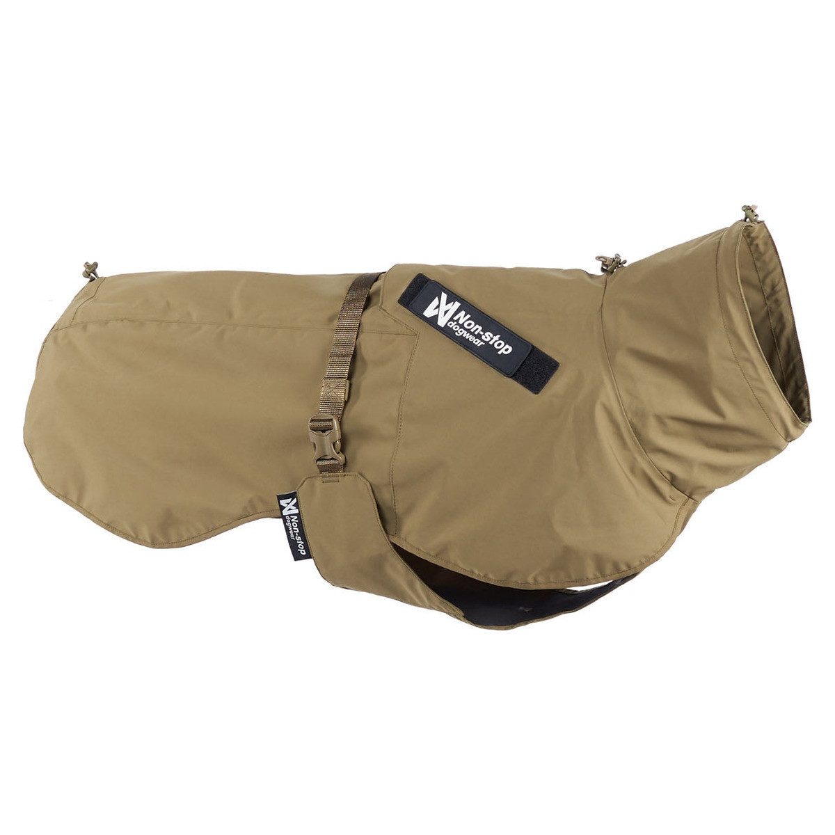 Non-stop dogwear Hunderegenmantel Regenmantel Fjord Raincoat WD green