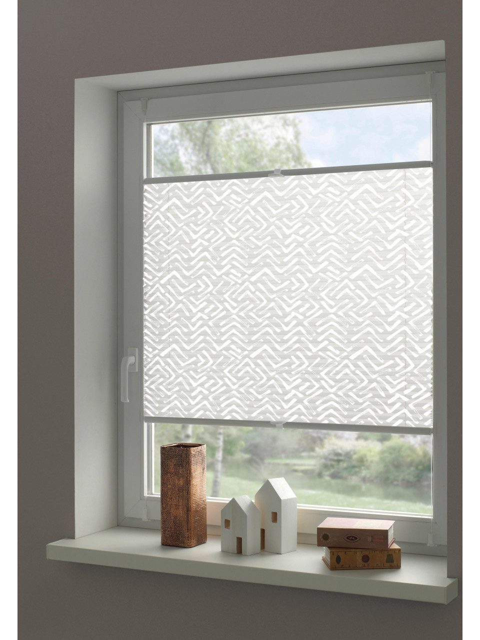 Gardinia Plissee Concept zum Klemmen Lissy 60 cm x 130 cm Weiß günstig online kaufen