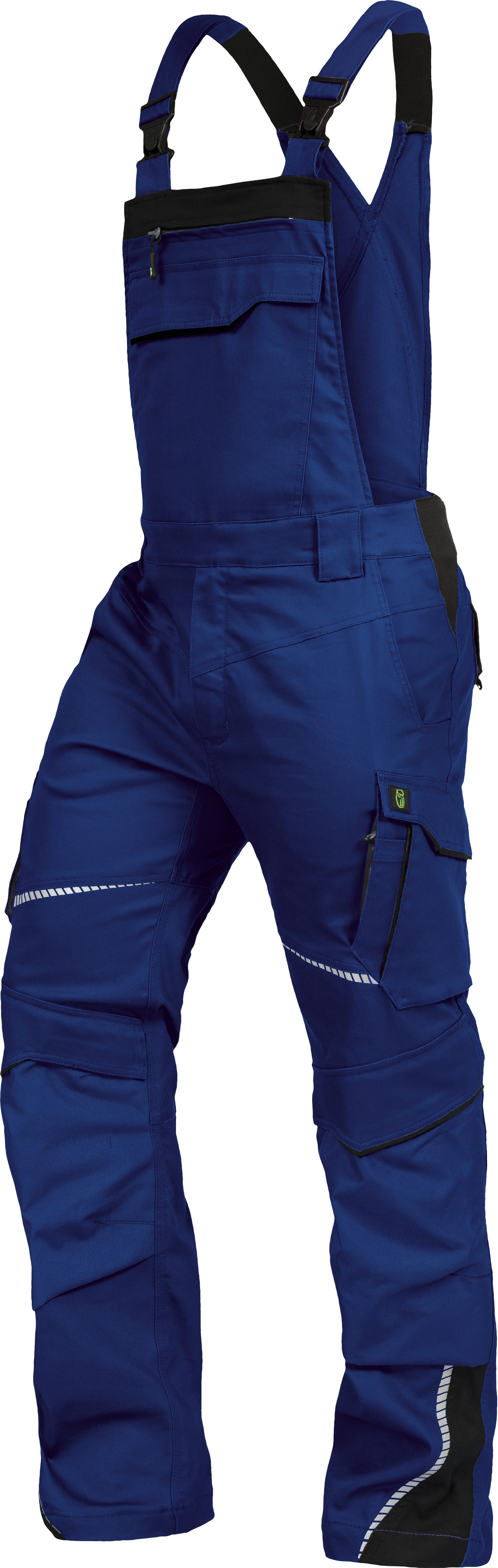 Leibwächter Arbeitslatzhose Herren Flex-Line Latzhose (Arbeitshose mit Keil im Schritt) mit Reflektoren