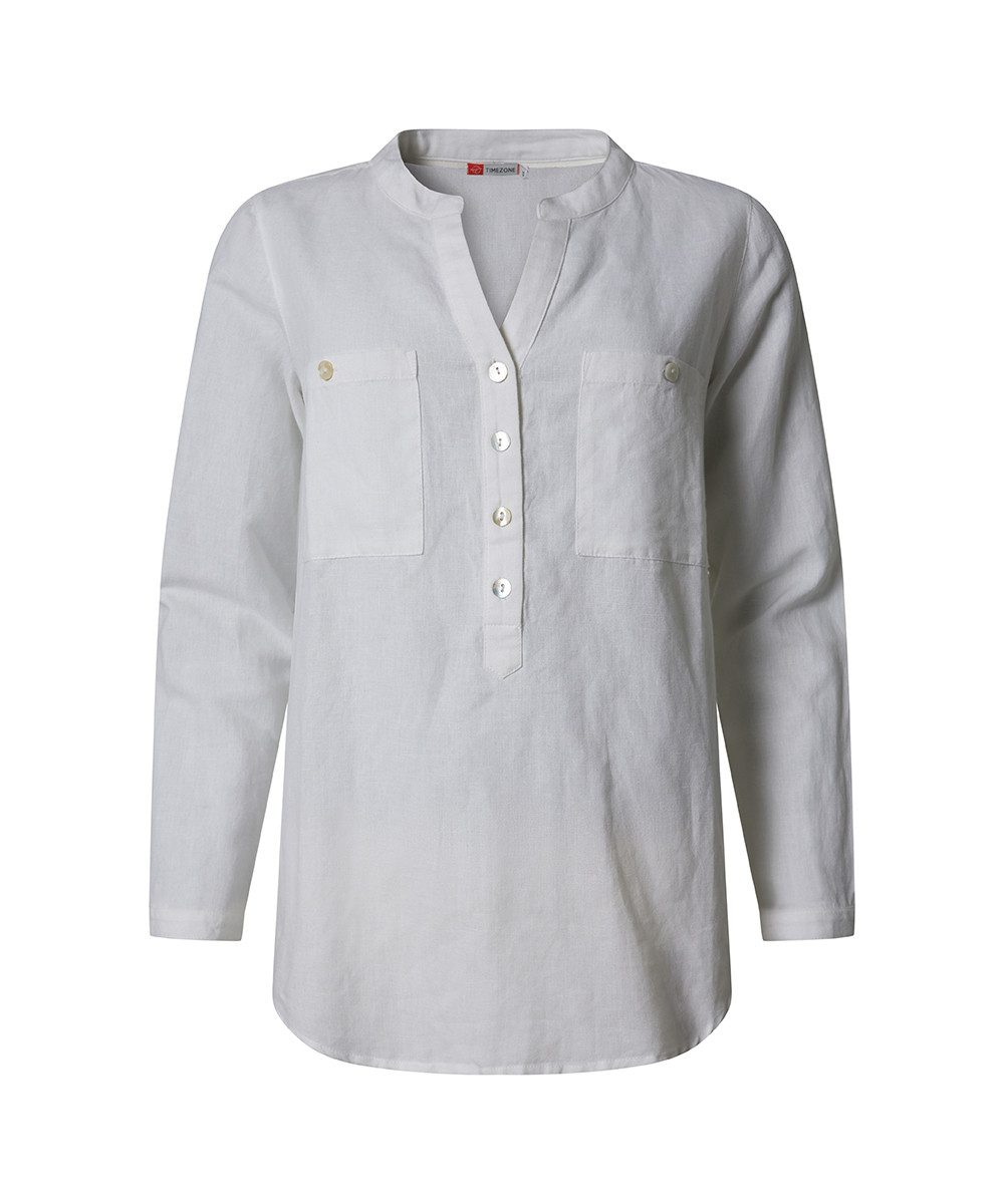 TIMEZONE Spitzenbluse Henley Linon Blouse