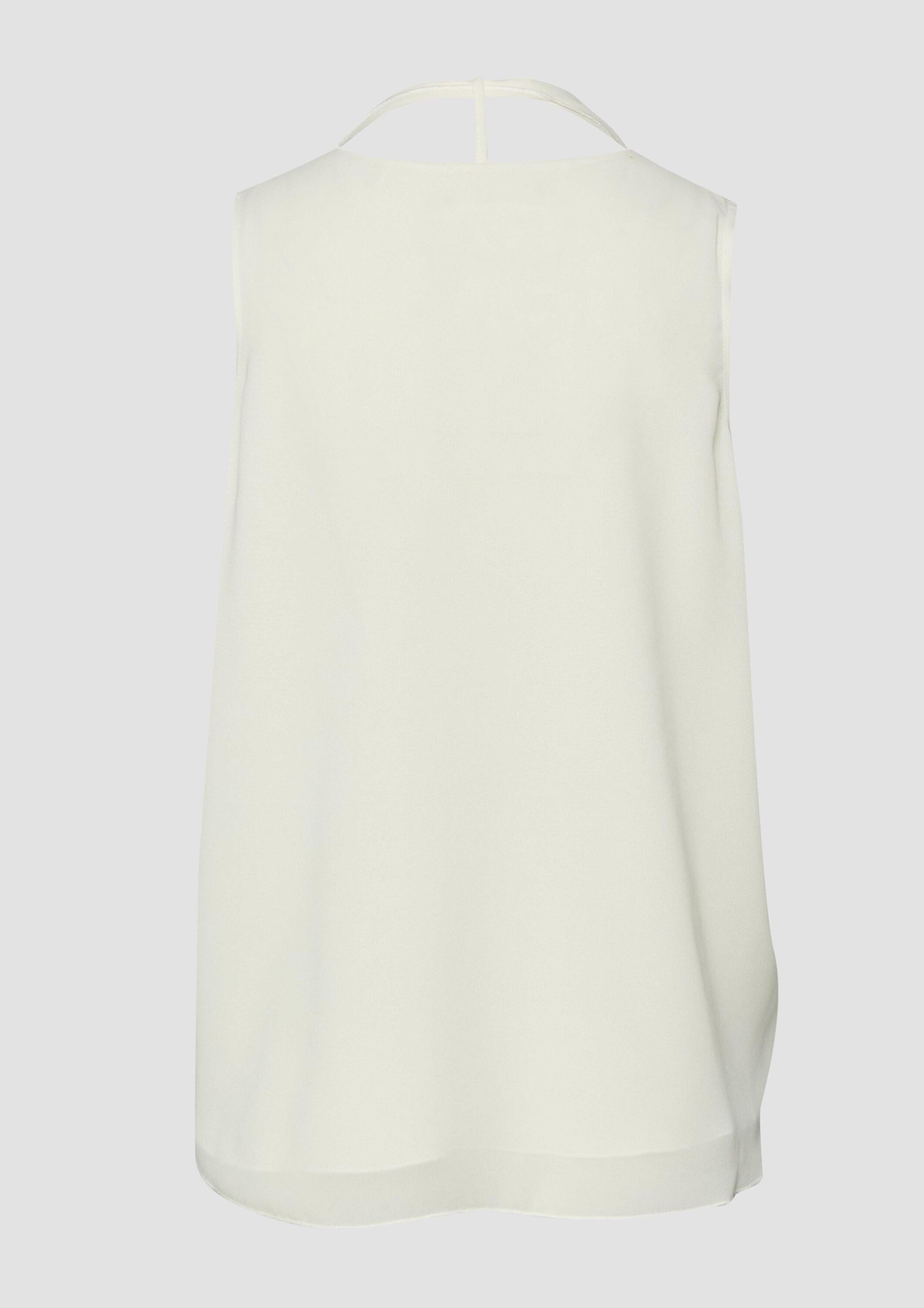 s.Oliver Blusentop Bluse Chiffon-Top mit abnehmbarer Schleife günstig online kaufen