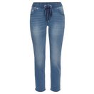 KangaROOS Jogg Pants 7/8 JOGG-DENIM weites Bein, mit Used-Waschung, hohe Leibhöhe, 7/8-Länge