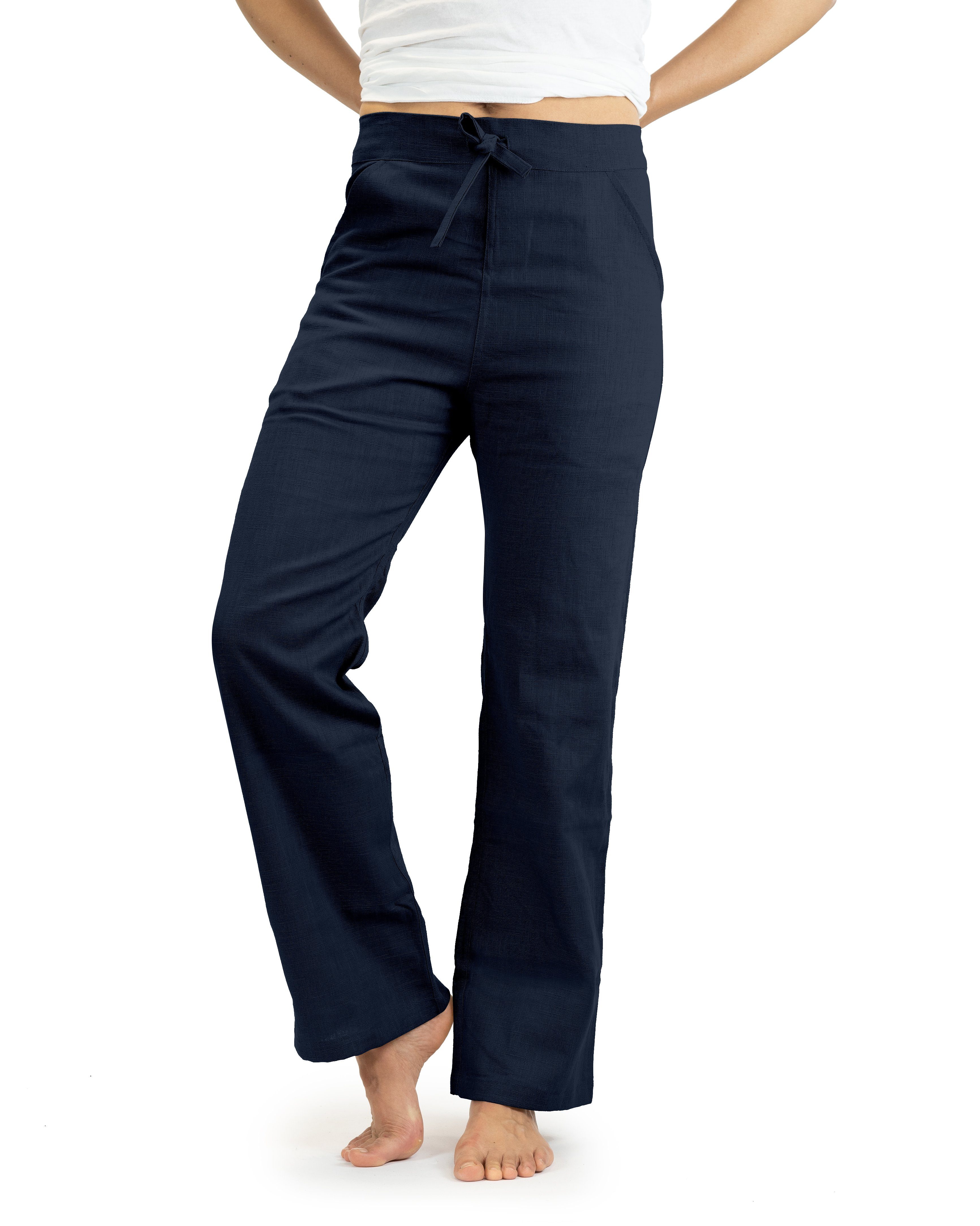 Leinenhose Essential-Slim SCHAZAD marine