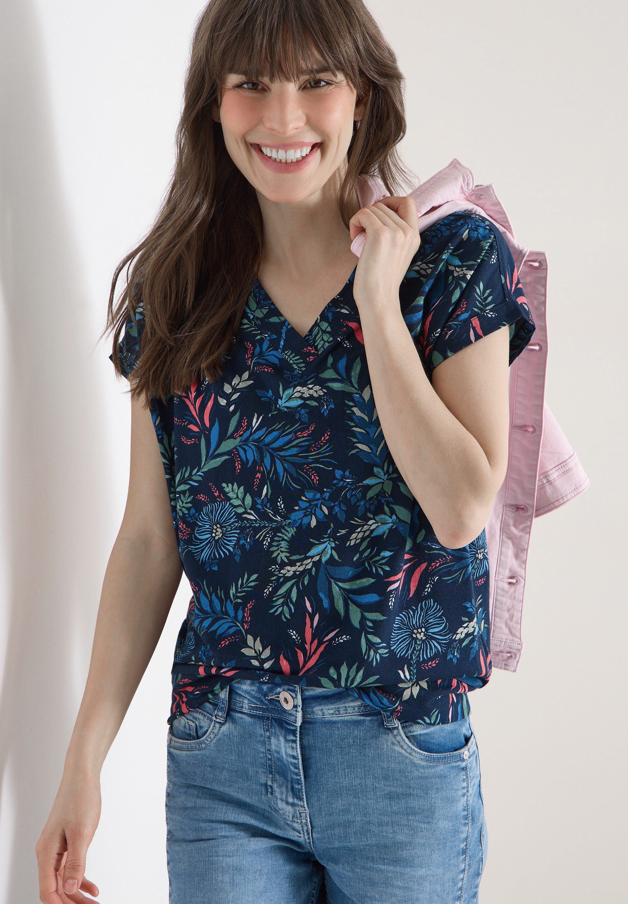 CECIL V-Shirt mit V-Ausschnitt günstig online kaufen